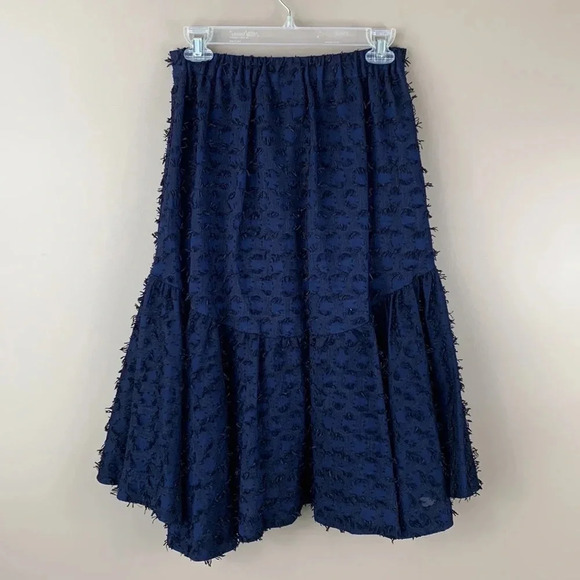 Anthropologie Maeve Miranda textured midi skirt sz xs - Picture 7 of 8
